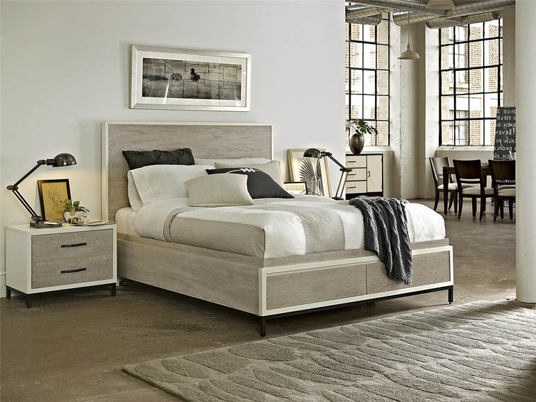 universal furniture | curated | spencer queen storage bed