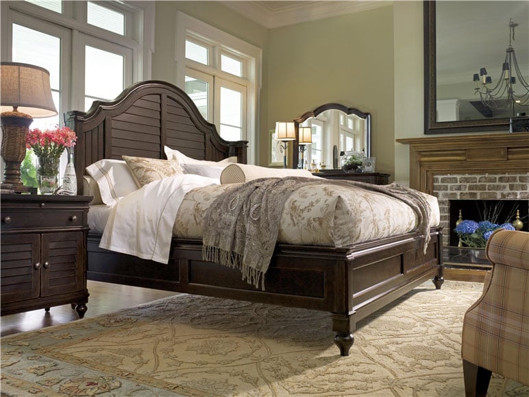 paula deen home steel magnolia king bed | universal furniture
