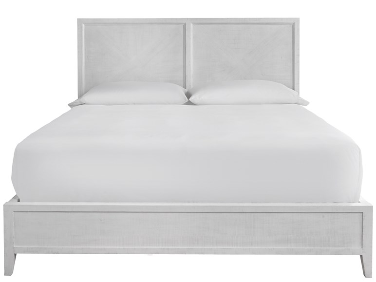Modern Farmhouse Ames King Bed Universal Furniture Modern Farmhouse Ames King Bed, Chambery Shelter Back King Upholstered Panel Bed