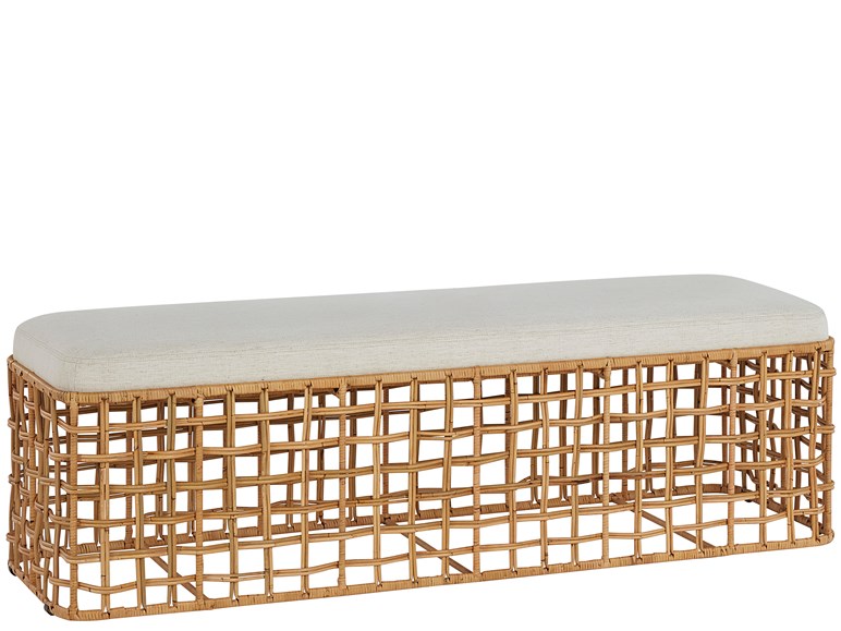 Getaway Coastal Living Home Collection Rattan Bench (U033E380)