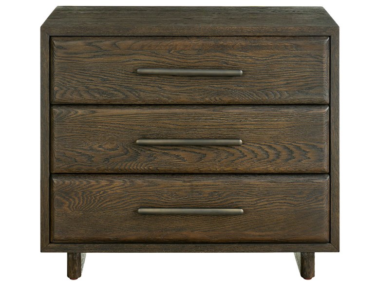 Modern Sable Three Drawer Nightstand (U470350)
