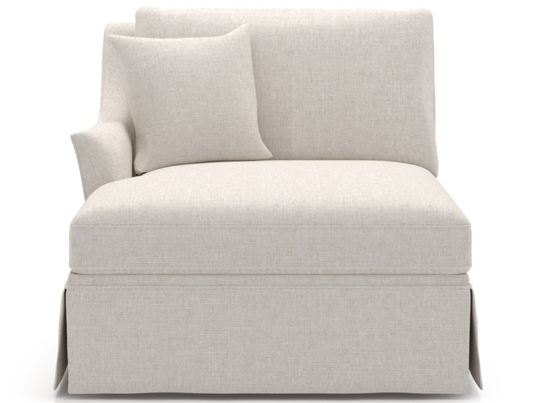 Henri Skirted Chaise LAF - Special Order