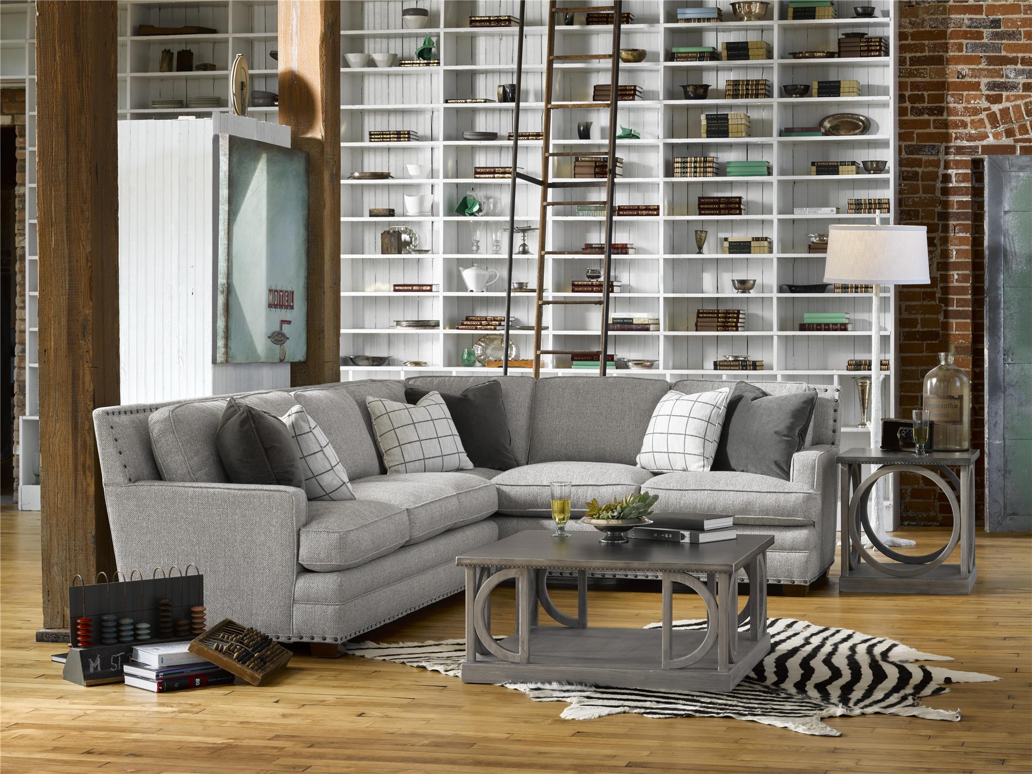 Universal Furniture Curated Riley Sectional Lft Arm 2Sofa Rt Arm Corner