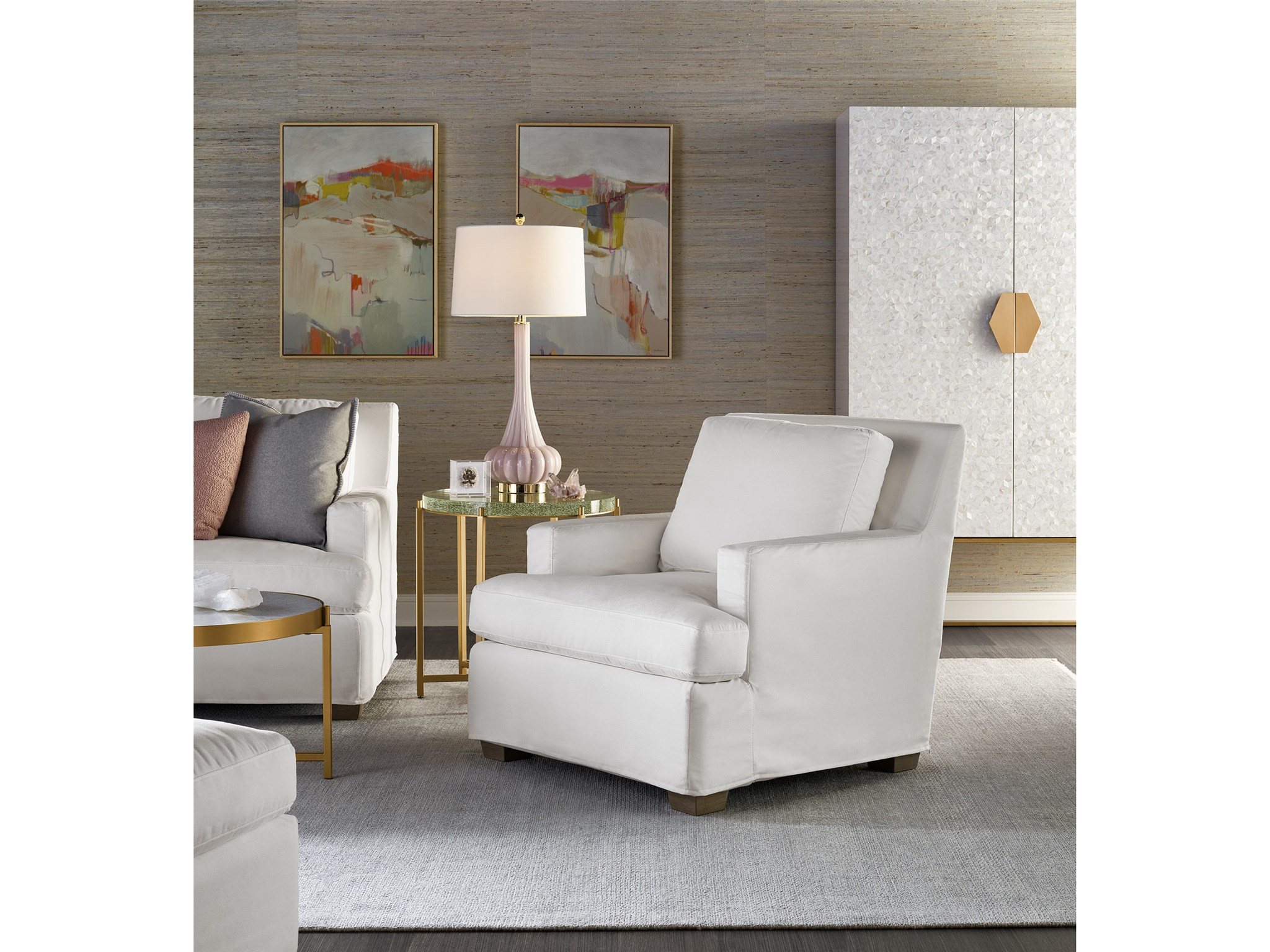 Love. Joy. Bliss. Miranda Kerr Home Malibu Slipcover Chair