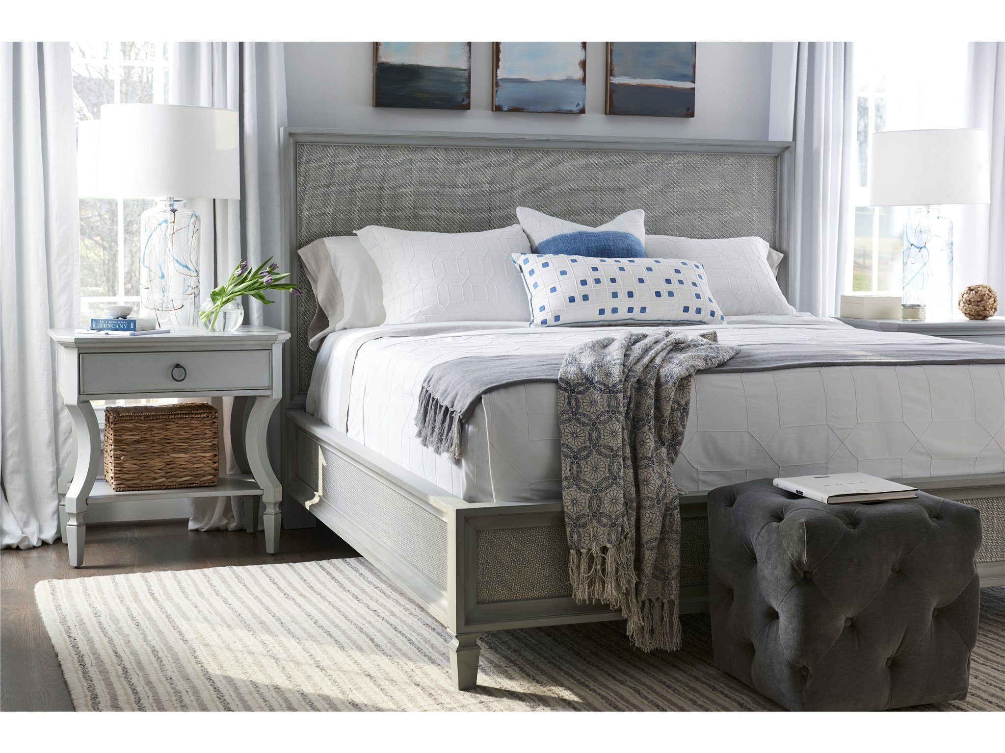 Woven Accent King Bed