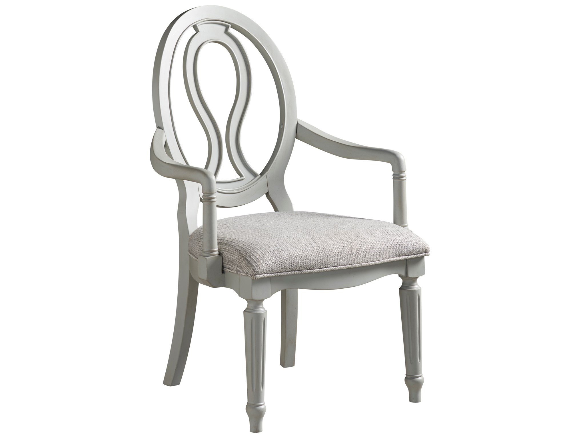 Picture of PIERCED BACK ARM CHAIR
