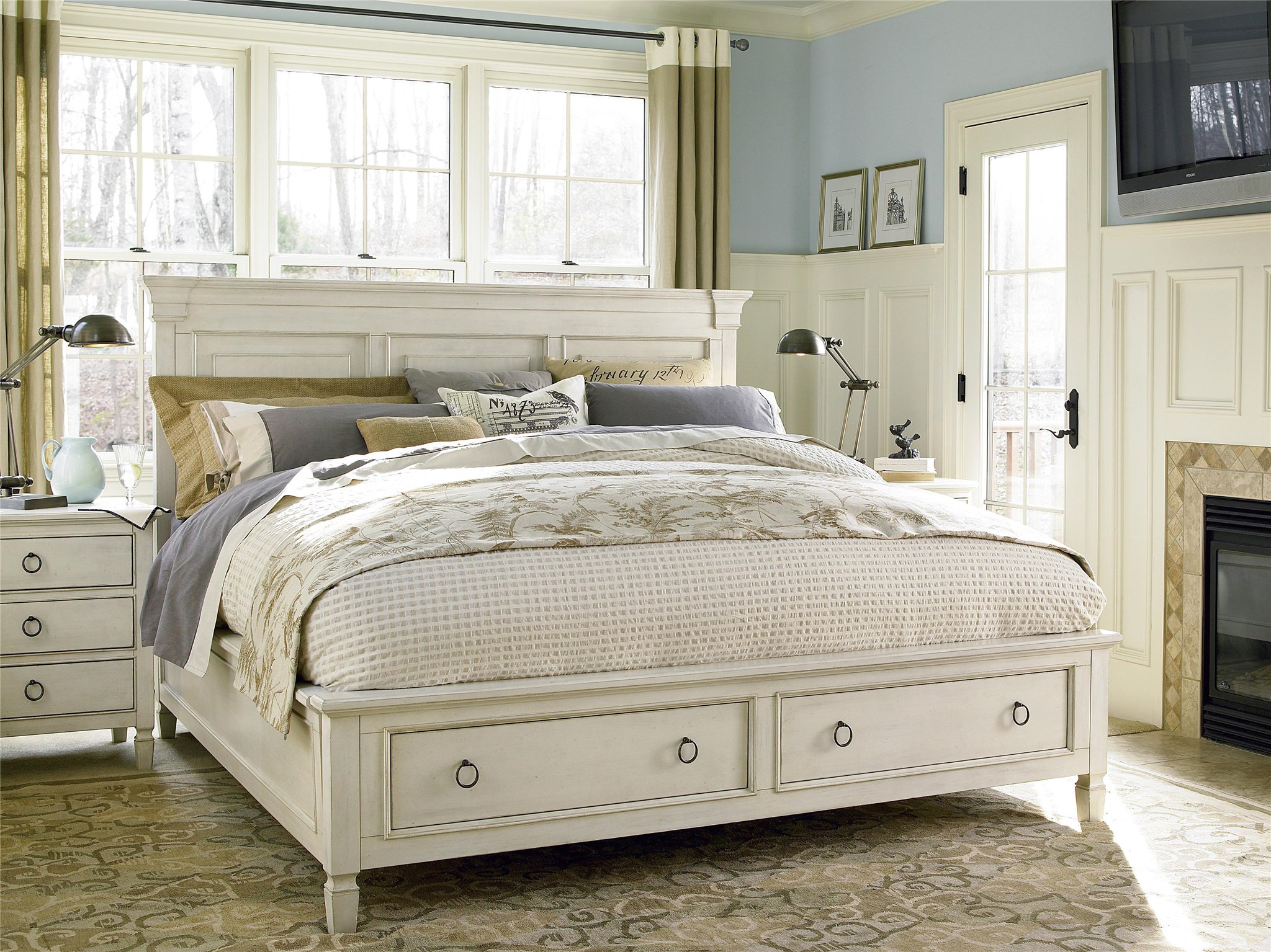 Summer Hill Storage King Bed, King Bed With Drawers