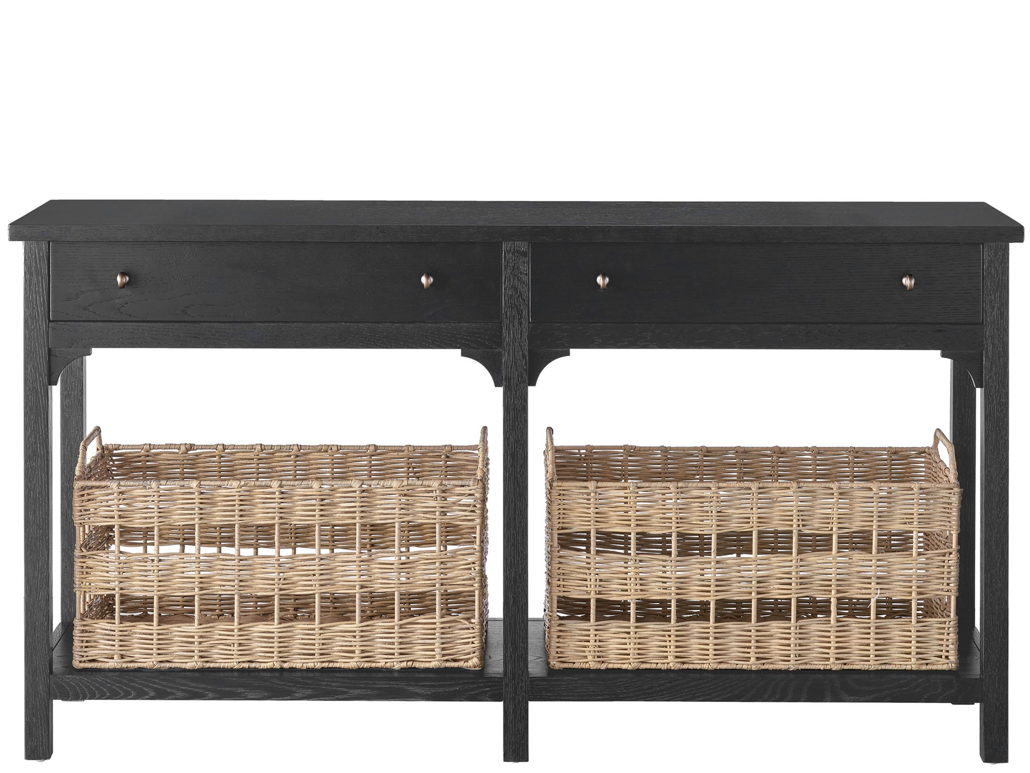 Black farmhouse console table discount