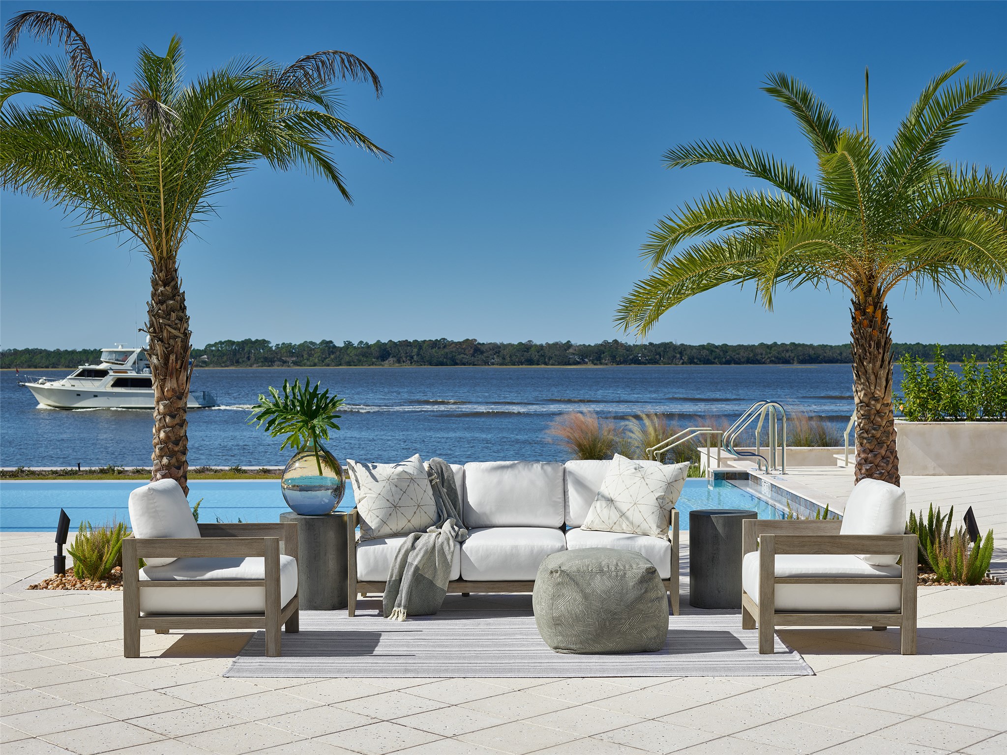 Jolla Sofa Coastal | Universal Outdoor Living La Furniture