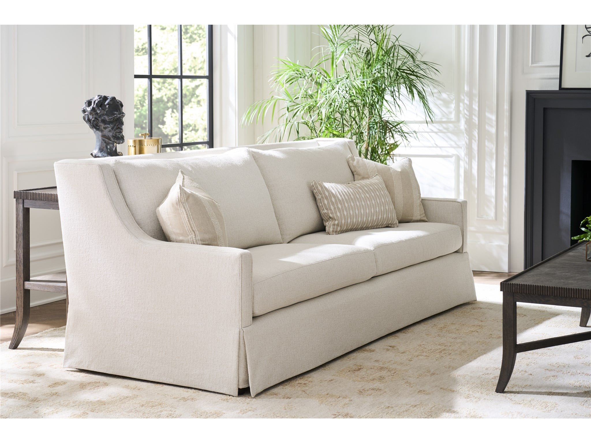 Hudson Skirted Sofa 80