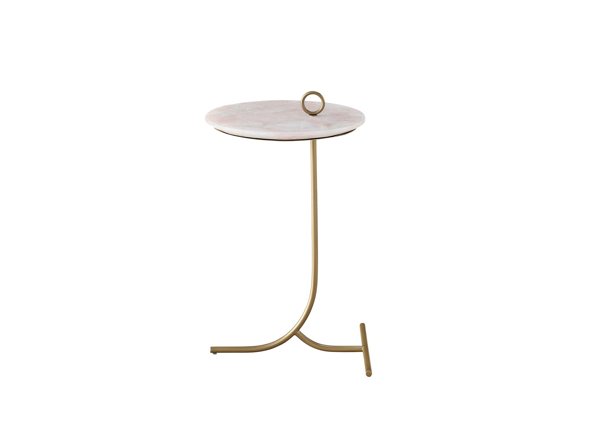 Rose quartz side table deals