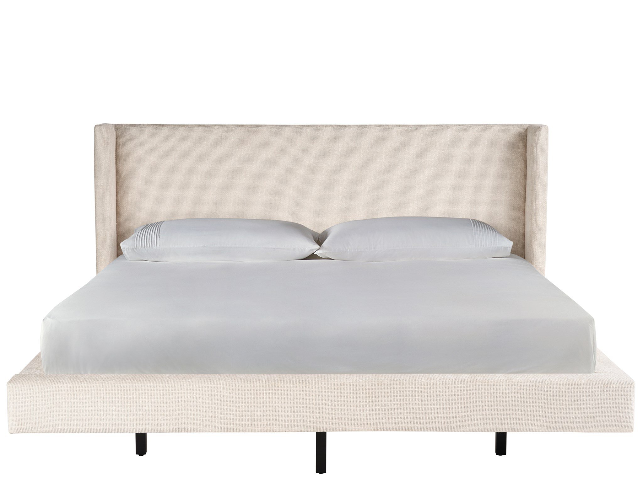 White upholstered bed frame deals