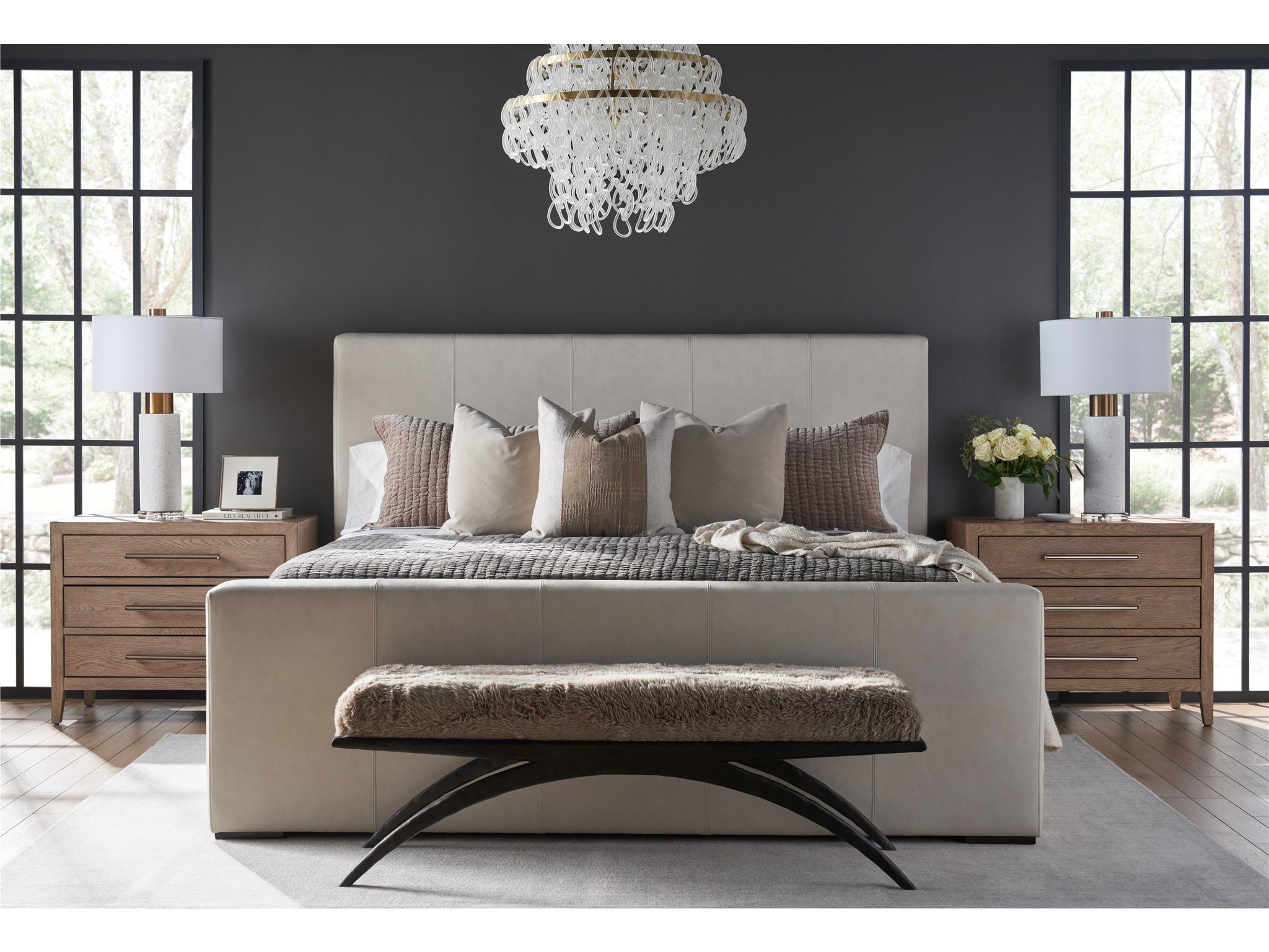 Modern contemporary king bed discount