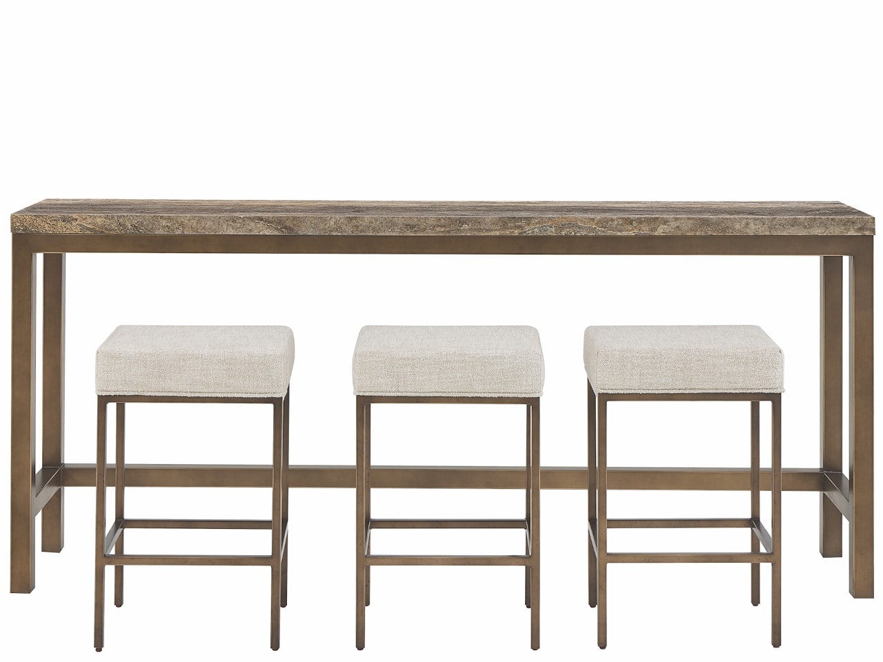 Montclair Brindle Console With Stools | Universal Furniture