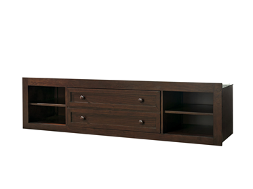 Storage Unit with Side Rail Panel