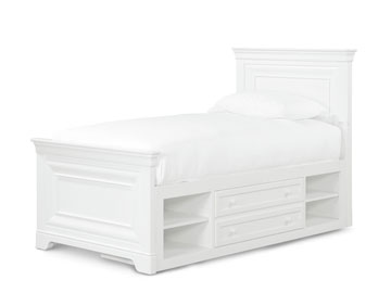 Storage Unit with Side Rail Panel