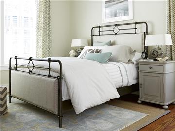 Thumbnail Upholstered Metal Queen Bed