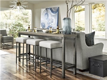 Thumbnail Mitchell Console Table with 3 Stools