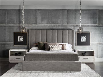 Thumbnail Upholstered Shelter Queen Bed