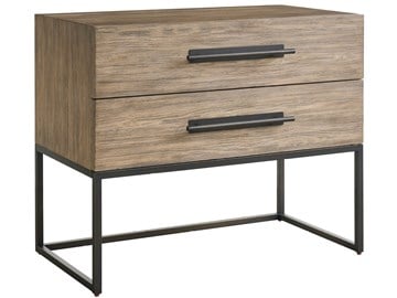 Thumbnail Boulder Metal Base Nightstand