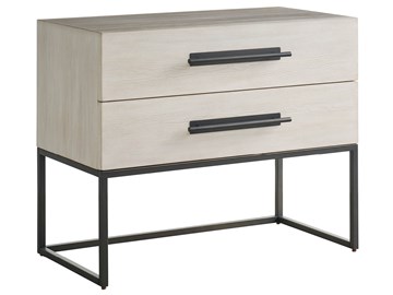 Thumbnail River Rock Metal Base Nightstand 2