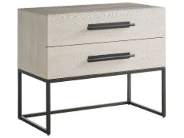Thumbnail River Rock Metal Base Nightstand
