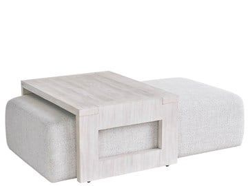 Thumbnail River Rock Nesting Cocktail Ottoman 4