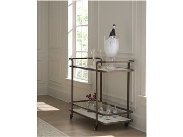 Thumbnail Aged Gold Bar Cart