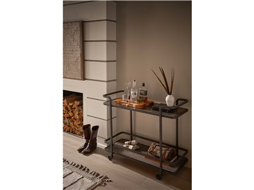 Thumbnail Smoked Bronze Bar Cart 1