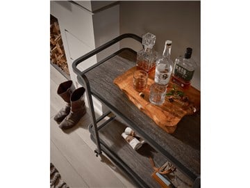 Thumbnail Smoked Bronze Bar Cart 2