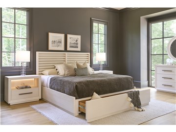 Thumbnail Shoreline Panel Storage Bed King 1