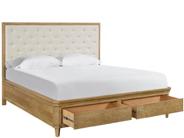 Thumbnail Brindle Upholstered Storage Bed King 3