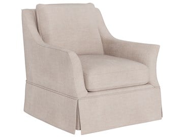 Henri Skirted Swivel Chair - Special Order thumbnail