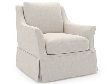 Henri Skirted Swivel Chair - Special Order thumbnail