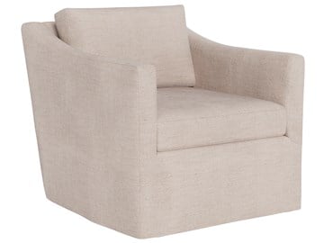 Asher Slipcover Swivel Chair Outdoor - Special Order thumbnail