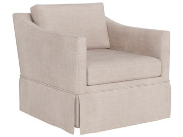 Asher Skirted Swivel Chair - Special Order thumbnail