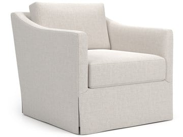 Asher Skirted Swivel Chair - Special Order thumbnail