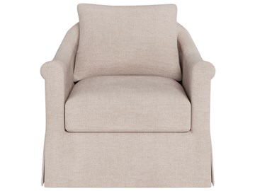 Thumbnail Rowan Skirted Swivel Chair - Special Order 2